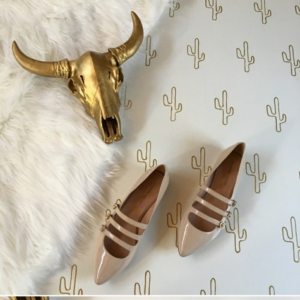 Sole Society Emmy Mary Jane Flat Nude Size 10